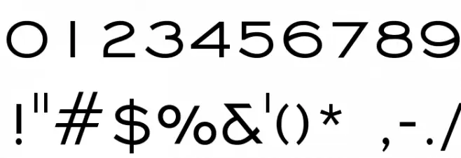 Chisel Normal Font OTHER CHARS