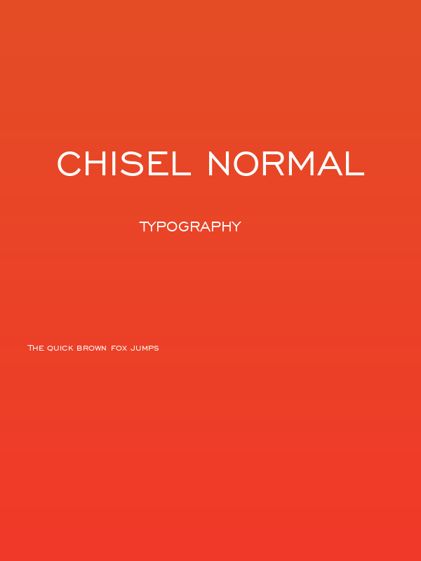Chisel Normal Poster