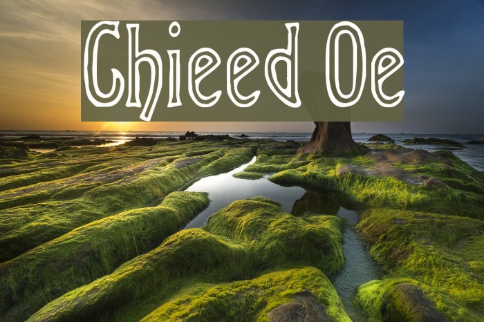 Chiseled Open フォント examples