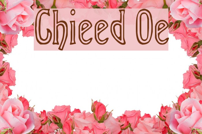 Chiseled Open フォント examples