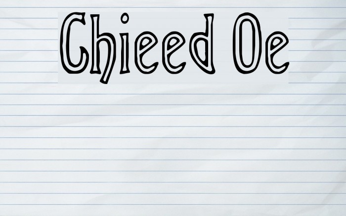 Chiseled Open フォント examples