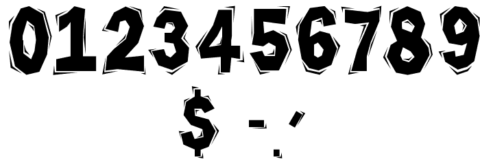 Chiseled Font OTHER CHARS