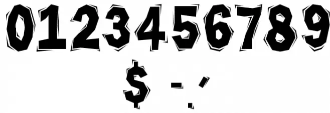 Chiseled Font OTHER CHARS