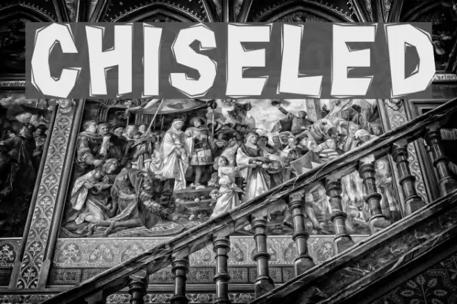 Chiseled Font examples