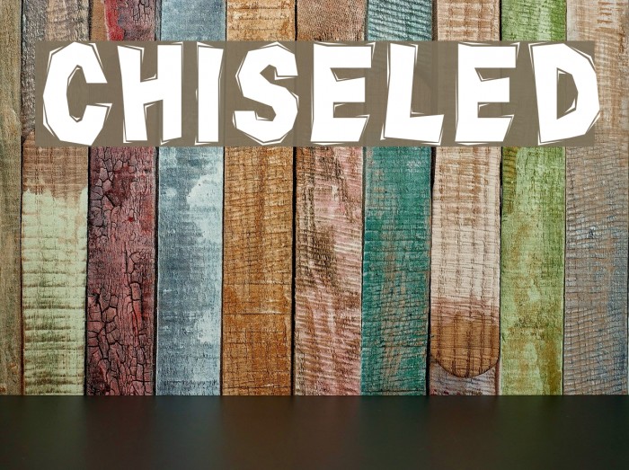 Chiseled Font examples