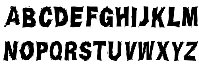 Chiseled Font LOWERCASE