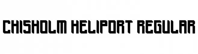 Chisholm Heliport Regular  Fuentes Gratis Descargar