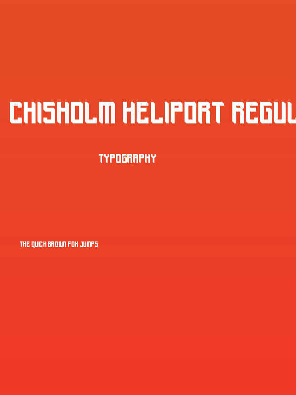 Chisholm Heliport Regular Poster