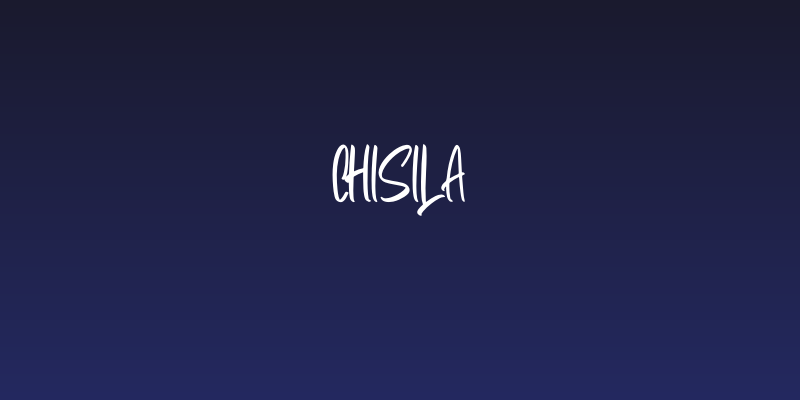 Chisila Social Header