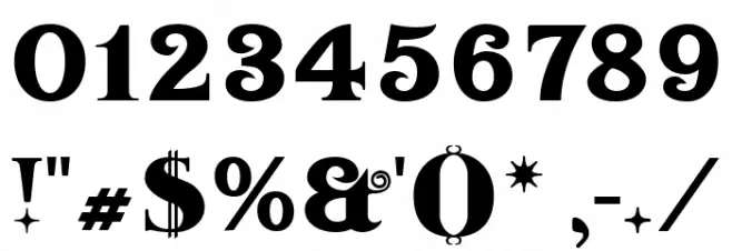 Chistoso Regular Font OTHER CHARS