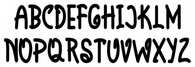 Chives Font UPPERCASE