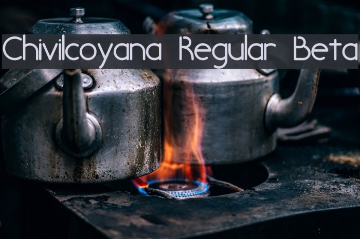 Chivilcoyana Regular Beta Font examples
