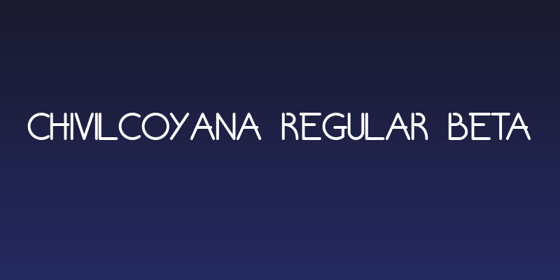 Chivilcoyana Regular Beta Social Header