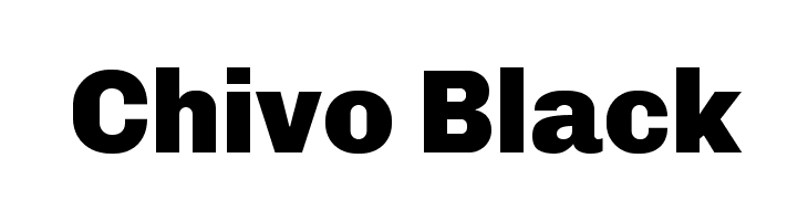 Chivo Black Font