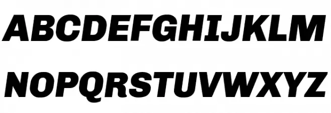 Chivo-BlackItalic Шрифта ВЕРХНИЙ