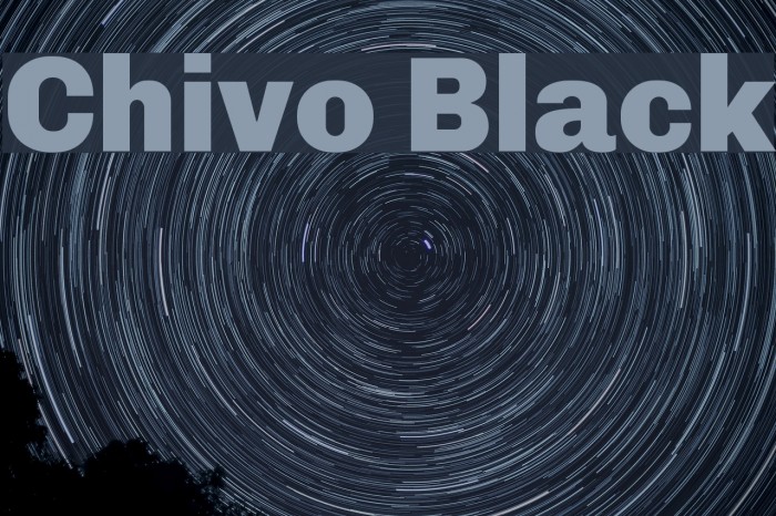 Chivo Black Font examples