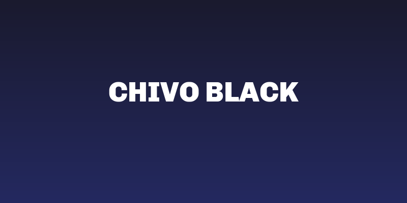 Chivo Black Social Header