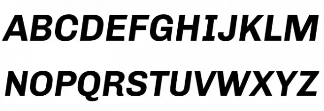 Chivo Bold Italic 字体 大写