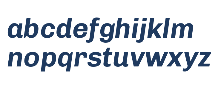 Chivo Bold Italic Lowercase