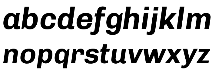Chivo Bold Italic Font LOWERCASE
