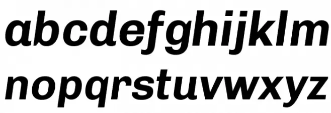Chivo Bold Italic Font LOWERCASE