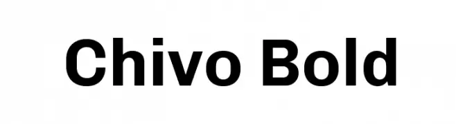 Chivo Bold  नि: शुल्क फ़ॉन्ट्स डाउनलोड