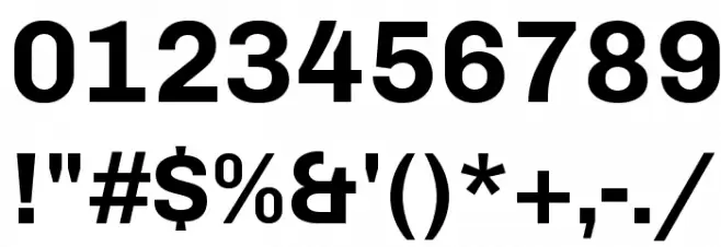 Chivo Bold Font OTHER CHARS