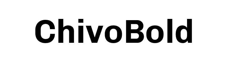 Chivo Bold  font caratteri gratis