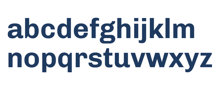 Chivo Bold Lowercase