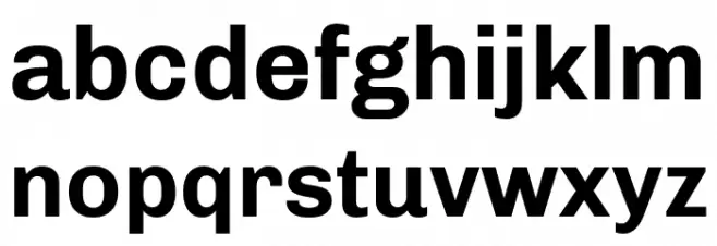 Chivo Bold Caratteri MINUSCOLO