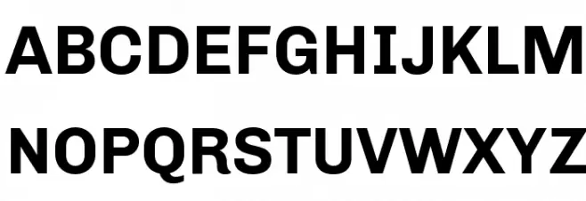 Chivo Bold Font UPPERCASE