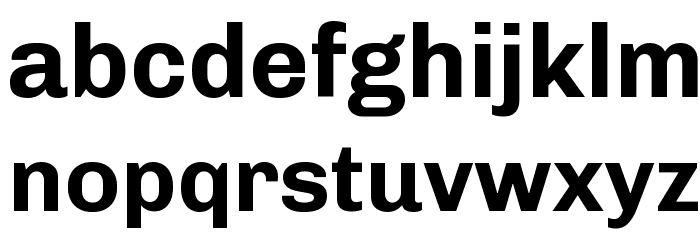 Chivo Bold Font LOWERCASE