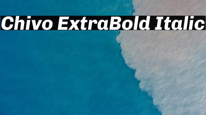 Chivo ExtraBold Italic Example 3