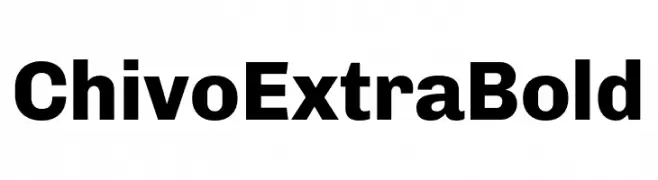 Chivo ExtraBold  नि: शुल्क फ़ॉन्ट्स डाउनलोड