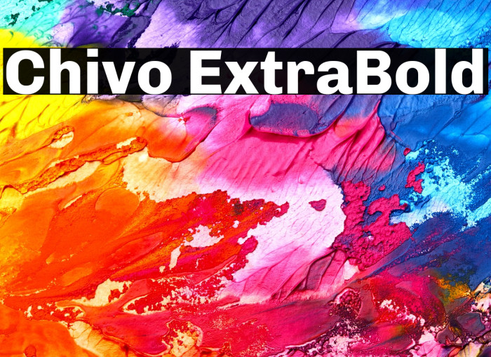 Chivo ExtraBold Example 1