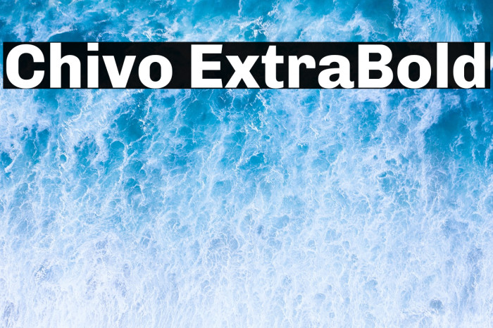 Chivo ExtraBold Example 2