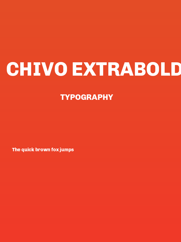 Chivo ExtraBold Poster