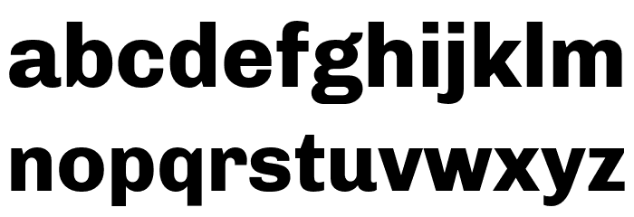 Chivo ExtraBold Font LOWERCASE
