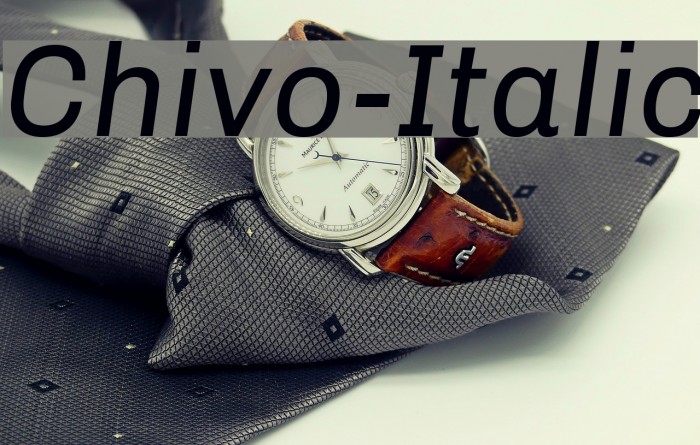 Chivo-Italic Example 1