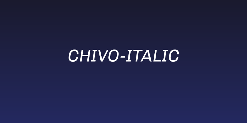 Chivo-Italic Social Header