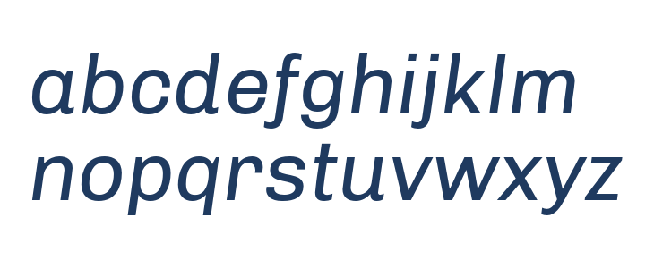 Chivo-Italic Lowercase
