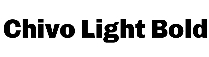 Chivo Light Bold  baixar fontes gratis