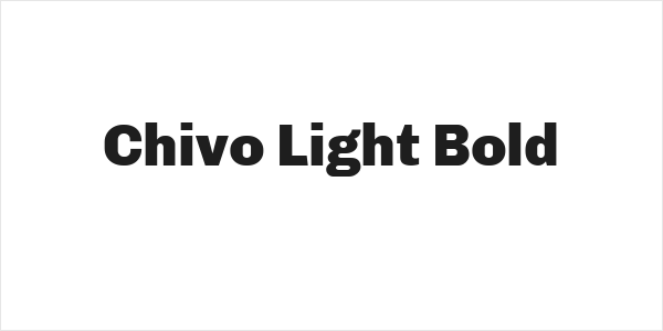 Chivo Light Bold Logo
