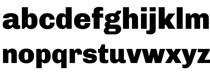 Chivo Light Bold Font LOWERCASE