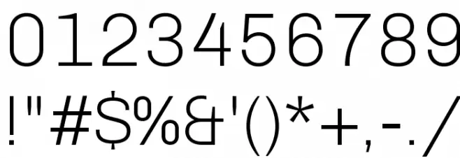 Chivo Light Font OTHER CHARS