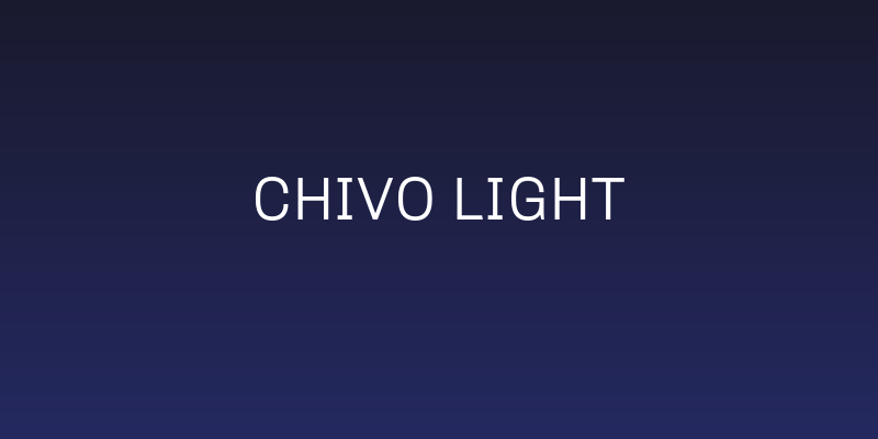 Chivo Light Social Header