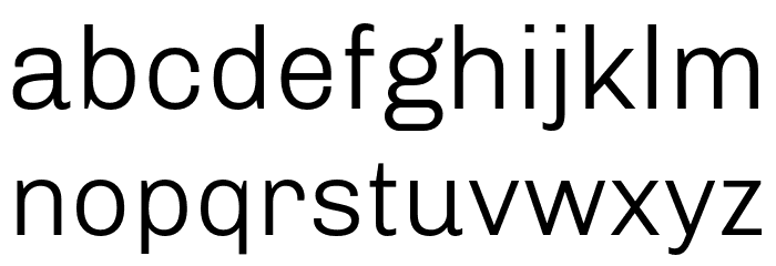 Chivo Light Font LOWERCASE