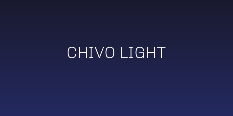 Chivo Light Social Header