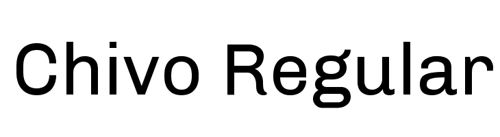 Chivo Regular Font