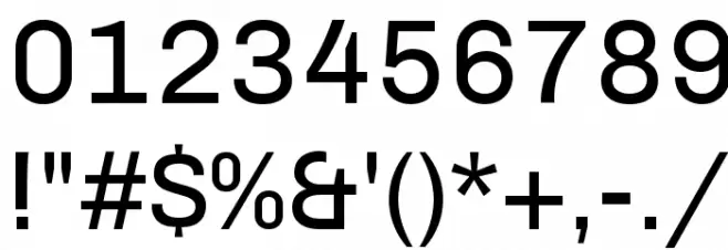 Chivo Regular Font OTHER CHARS